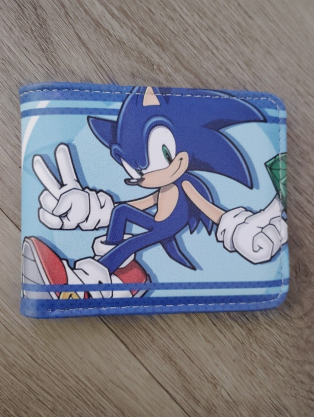 New Sonic the hedgehog anime manga leather wallet